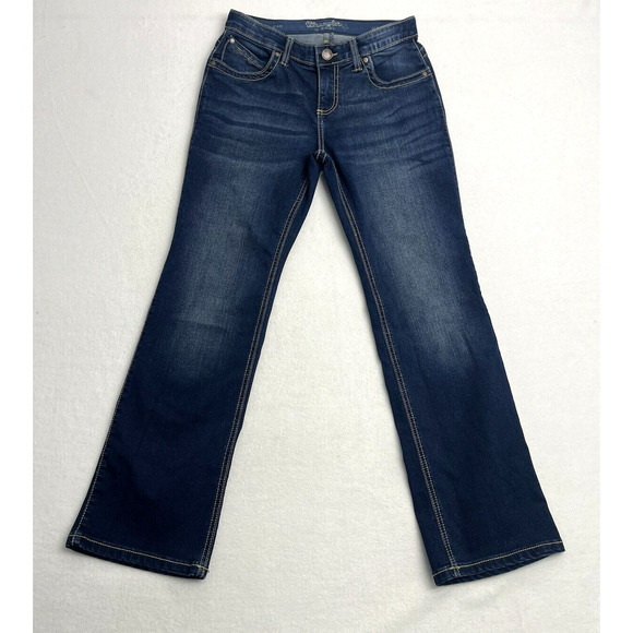 Wrangler Mid Rise Boot Cut Q-Baby Ultimate Riding Jeans Cowgirl Rodeo Size 5 - Picture 1 of 11